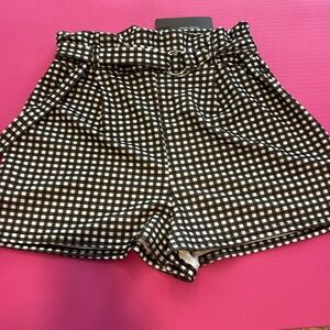 Black and White checkered shorts